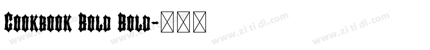 Cookbook Bold Bold字体转换